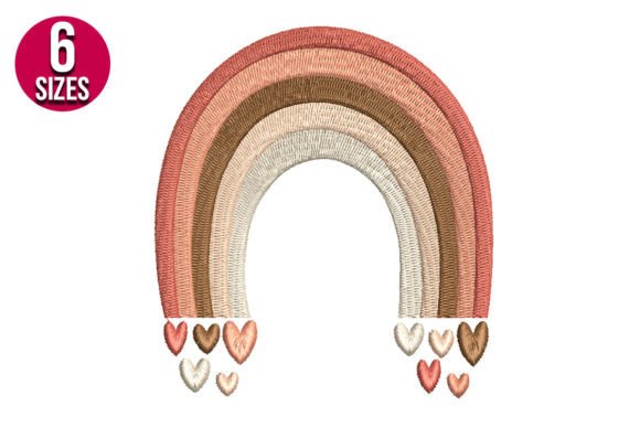 Boho Rainbow with Hearts