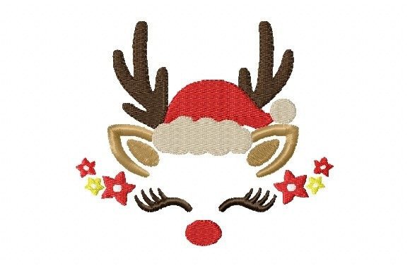 Christmas Reindeer with Stars