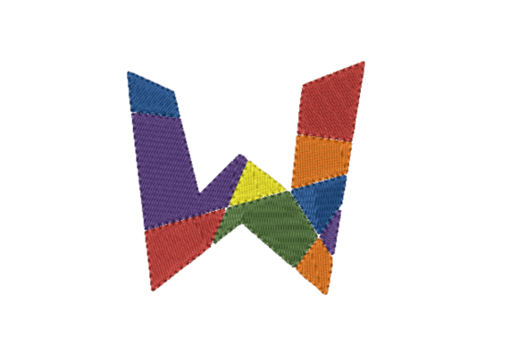 Diagonous W: A Bold, Playful Letter for Real Projects
