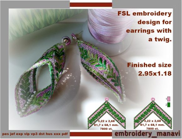 FSL Earrings with a Twig