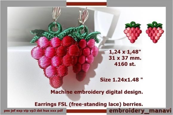 ITH Earrings FSL Berries