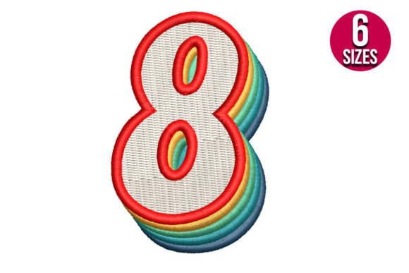 Retro Number Eight